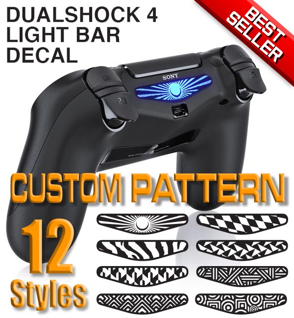 *NEW* Dualshock 4 Light Bar Decal PS4 Lightbar Custom PATTERN FREE US