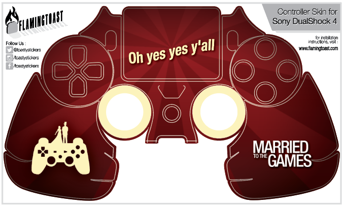 Married To The Games MTTG - DS4 Controller Skin Plus