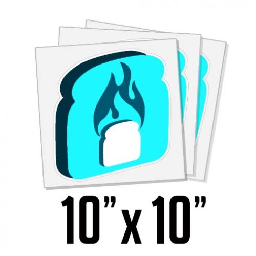 10" x 10" Custom Stickers
