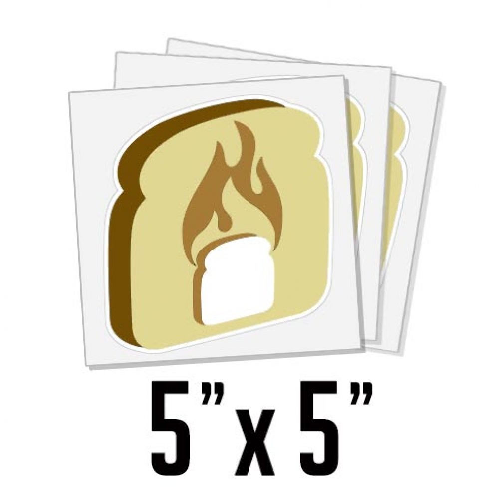 • 5" x 5" Custom Stickers