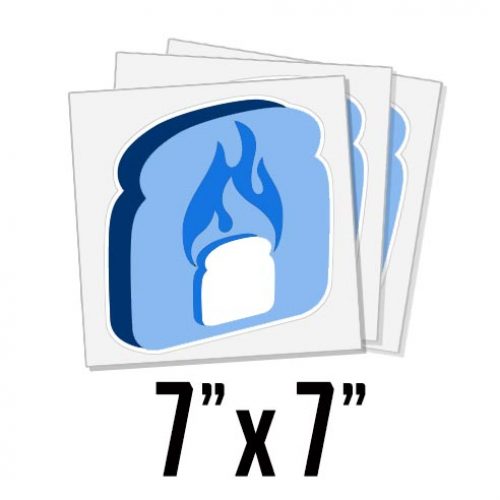• 7" x 7" Custom Stickers