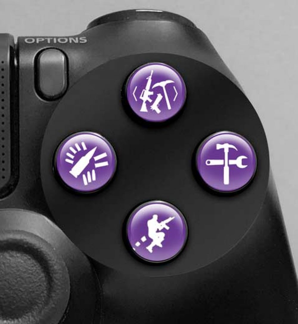 Button Mashers - 3D Button Decals (Battle Pack - Purple)