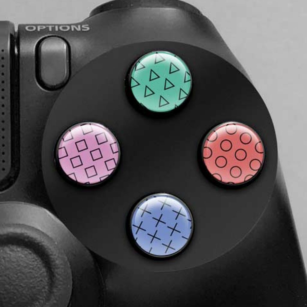 Button Mashers – 3D Button Decals (Symbols Style 09) – FlamingToast