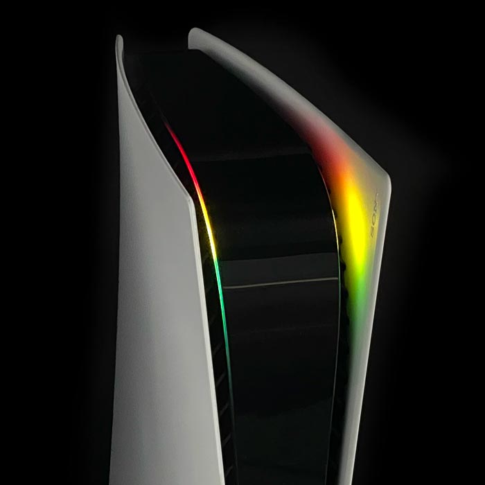 PS5 Power Light Decal – Rasta