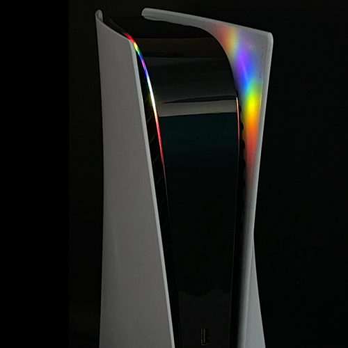 PS5 Power Light Decal - Double Rainbow