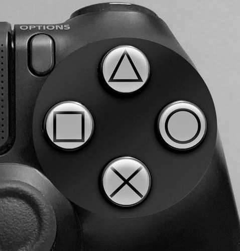 Button Mashers - 3D Button Decals (Gray)
