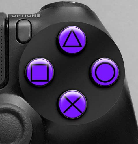 Button Mashers - 3D Button Decals (Purple)