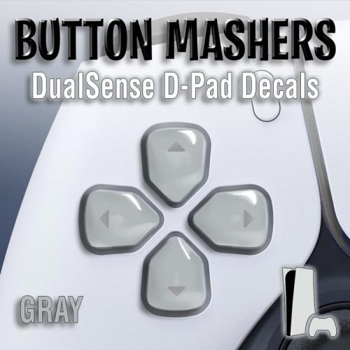 Button Mashers - DualSense D-Pad Decals (Gray)