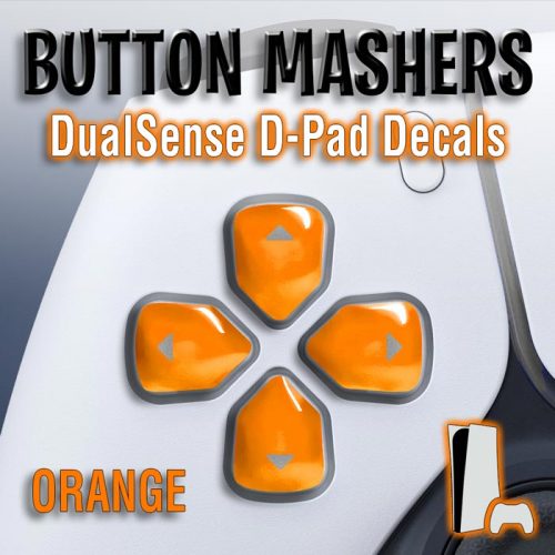 Button Mashers - DualSense D-Pad Decals (Orange)