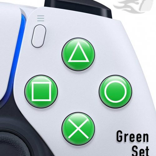 Button Mashers - 3D Button Decals (Green)
