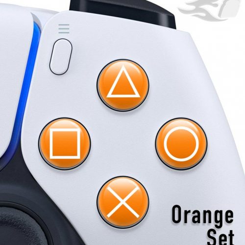 Button Mashers - 3D Button Decals (Orange)