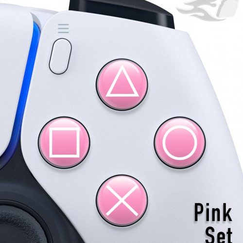 Button Mashers - 3D Button Decals (Pink)