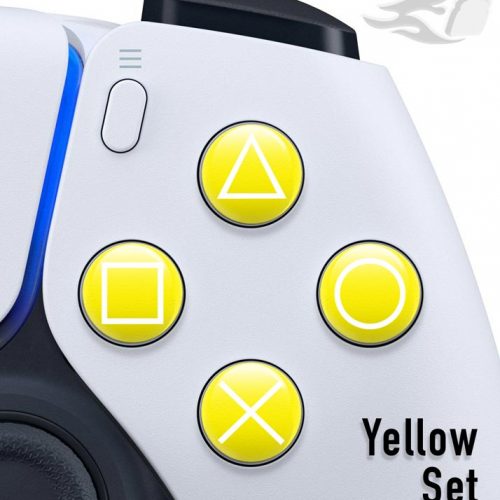 Button Mashers - 3D Button Decals (Yellow)