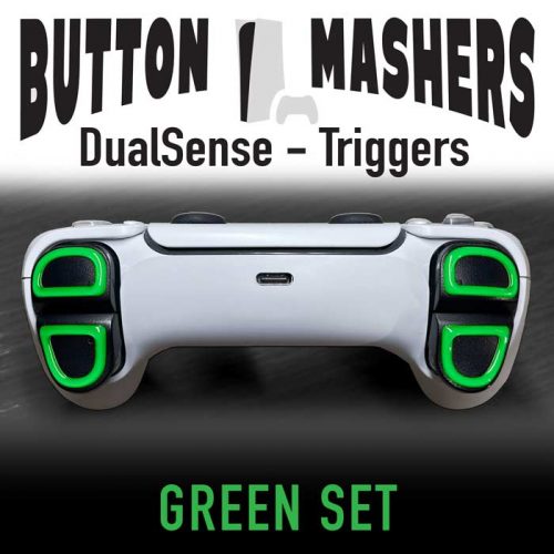 Button Mashers - DualSense Trigger Decals (Green)