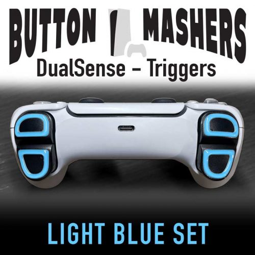 Button Mashers - DualSense Trigger Decals (Light Blue)
