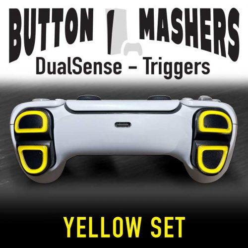 Button Mashers - DualSense Trigger Decals (Yellow)