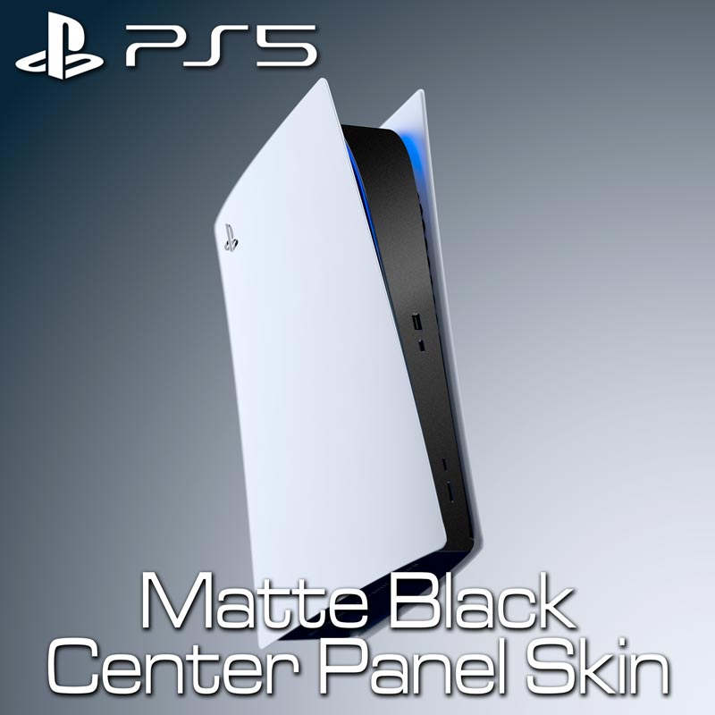 PS5 – Center Panel Skin – Matte Black