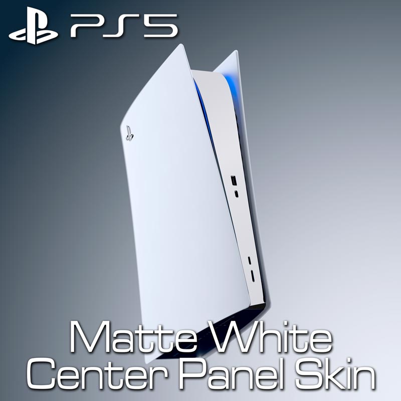 PS5 – Center Panel Skin – Matte White