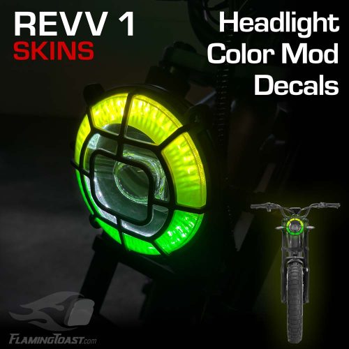 Revv 1 Skins - Headlight - Green-Yellow