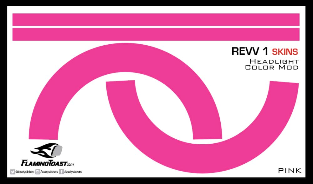 Revv 1 Skins - Headlight - Pink - Image 2