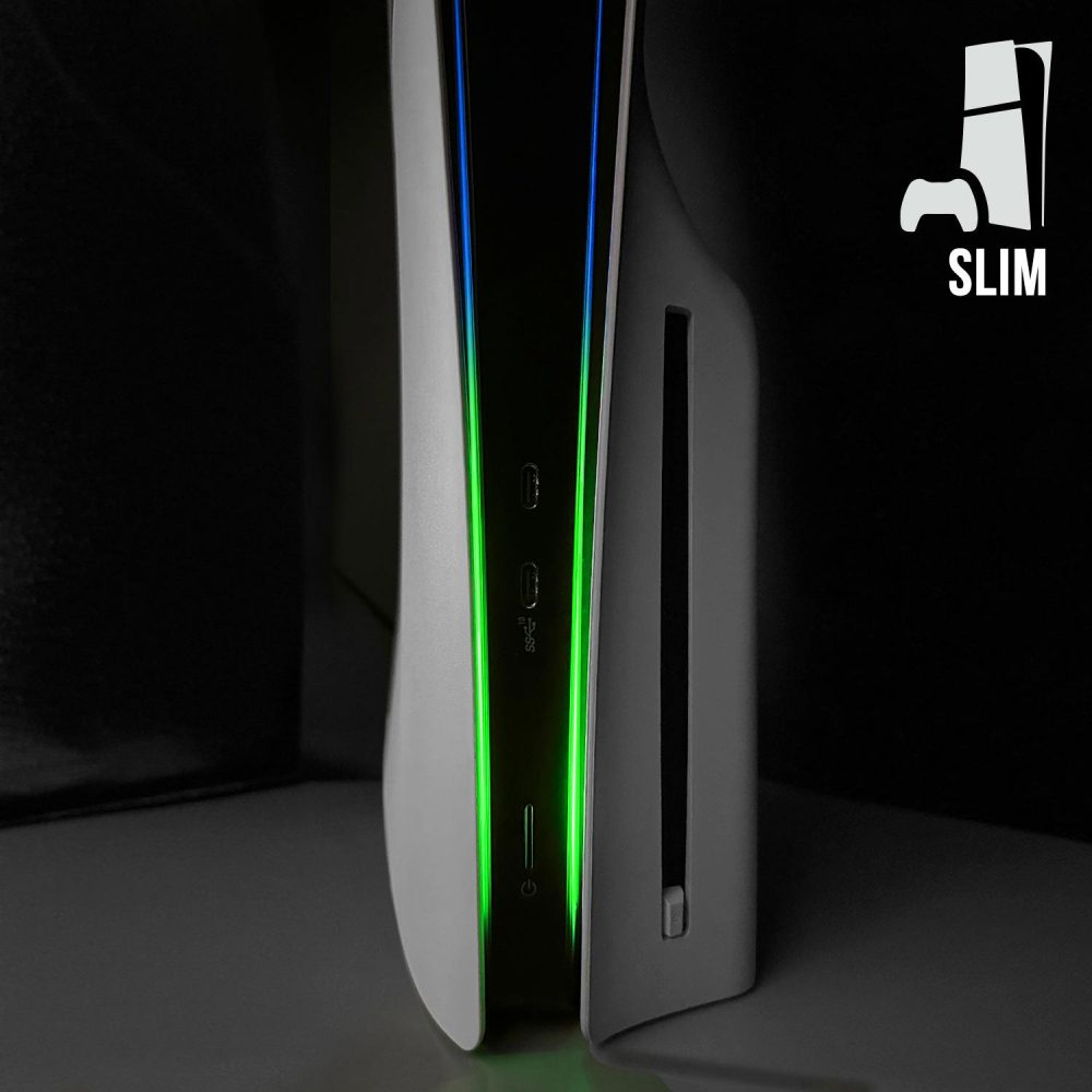 PS5 Slim Power Light Decal - Blue-Green