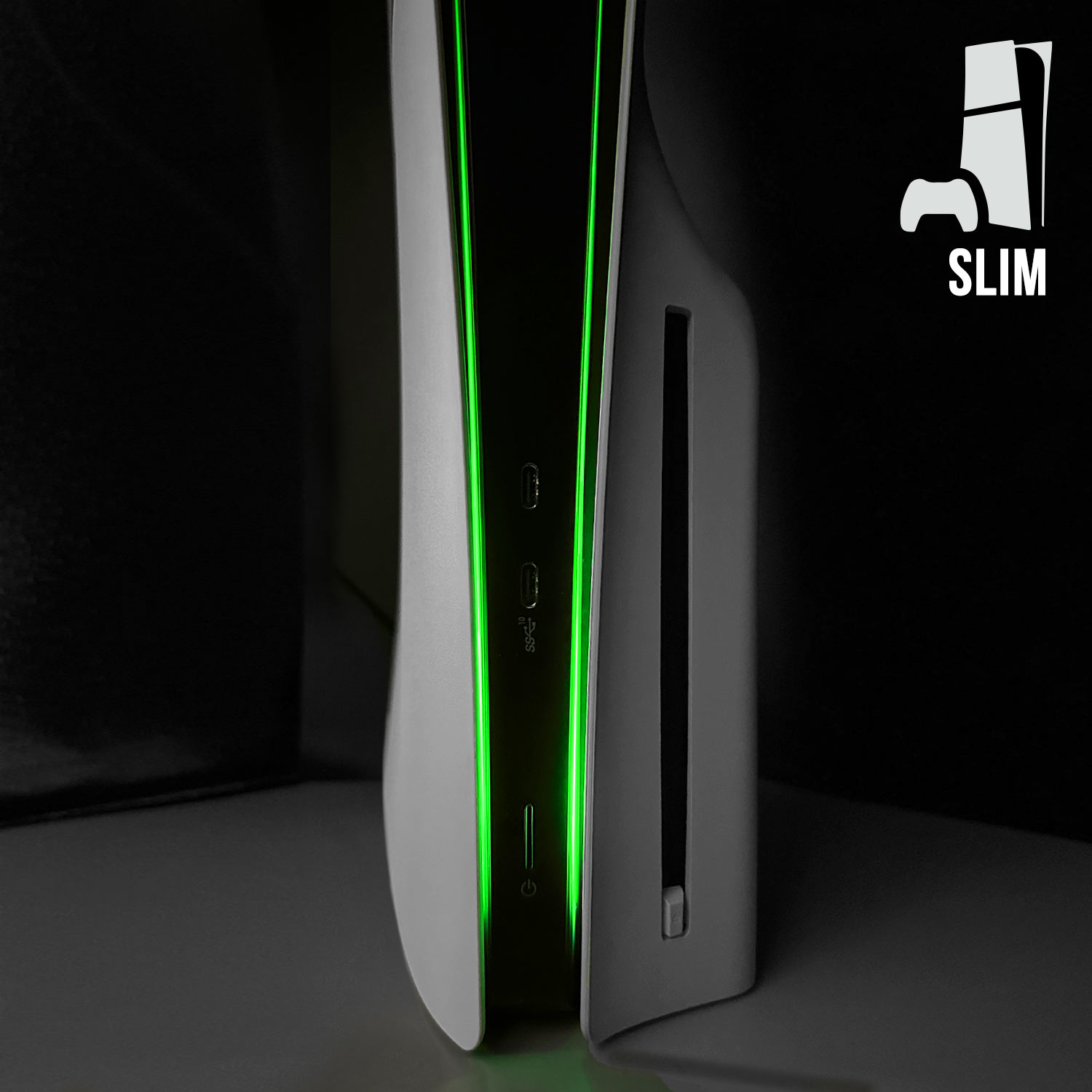 PS5 Slim Power Light Decal – Green