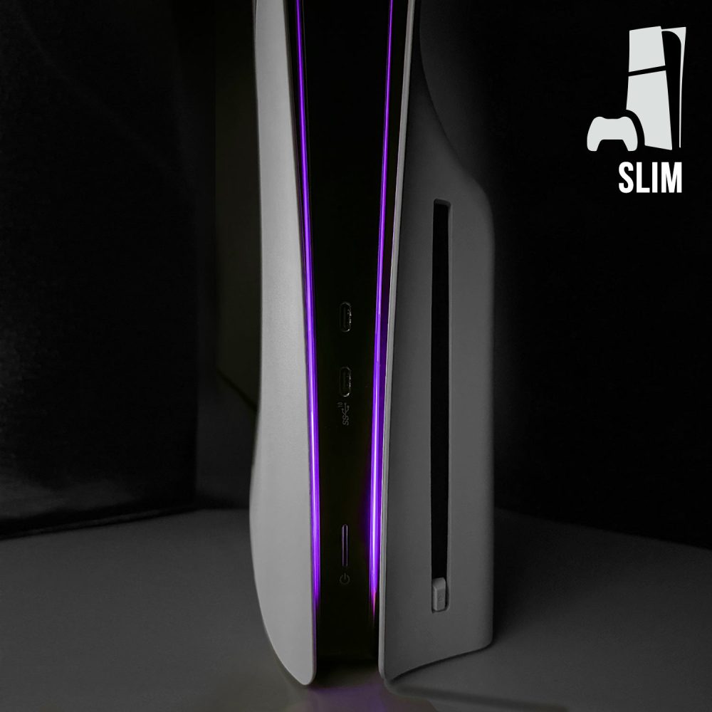 PS5 Slim Power Light Decal - Purple