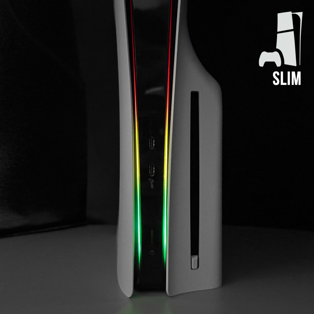PS5 Slim Power Light Decal - Rasta