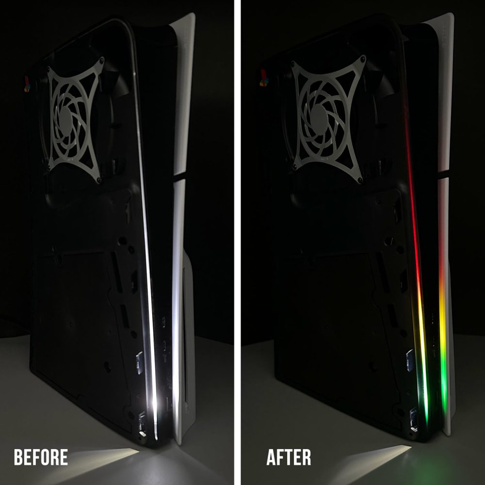 PS5 Slim Power Light Decal - Rasta - Image 3