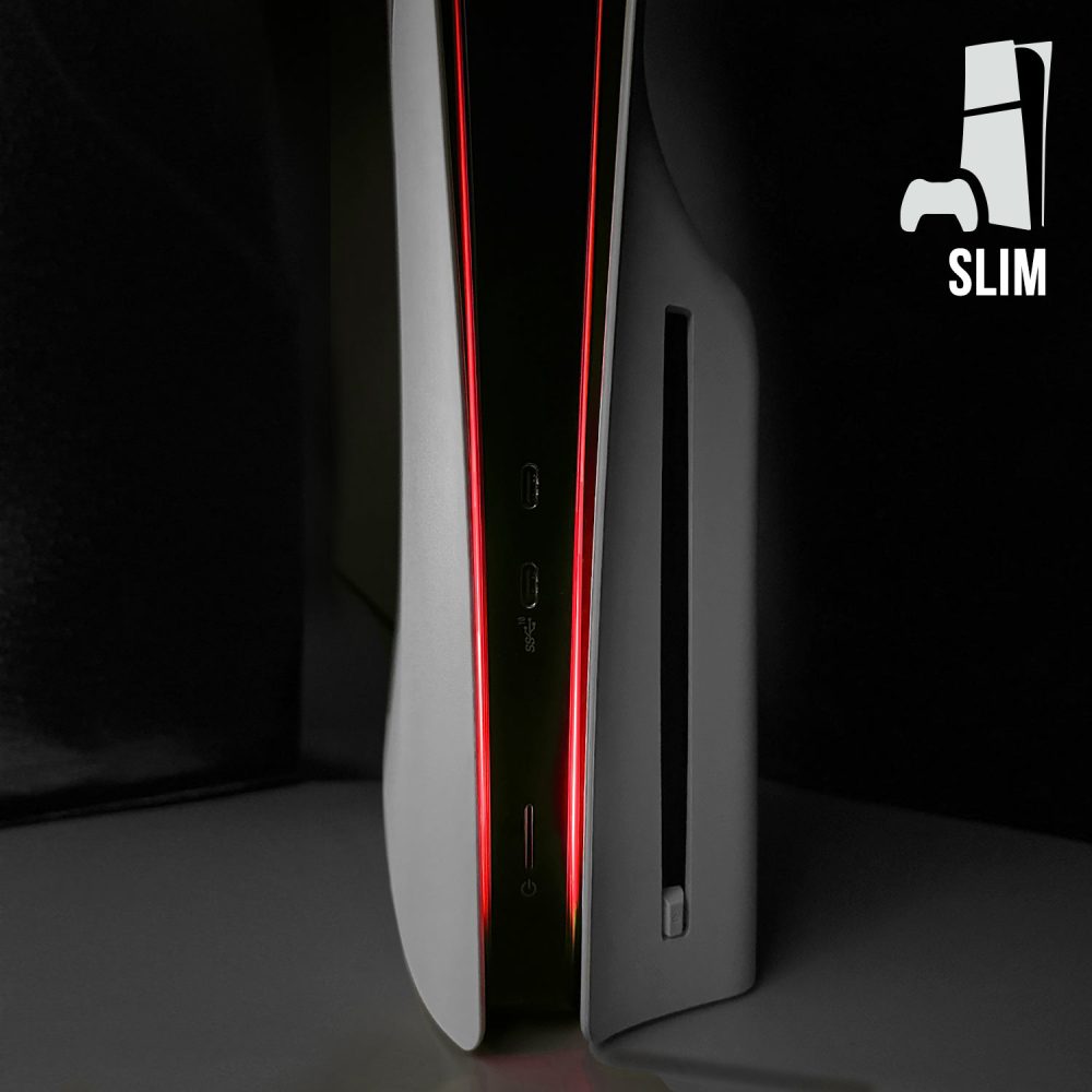 PS5 Slim Power Light Decal - Red