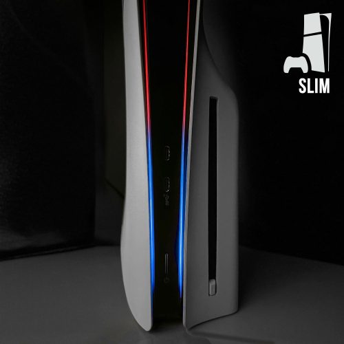 PS5 Slim Power Light Decal - Red-Blue