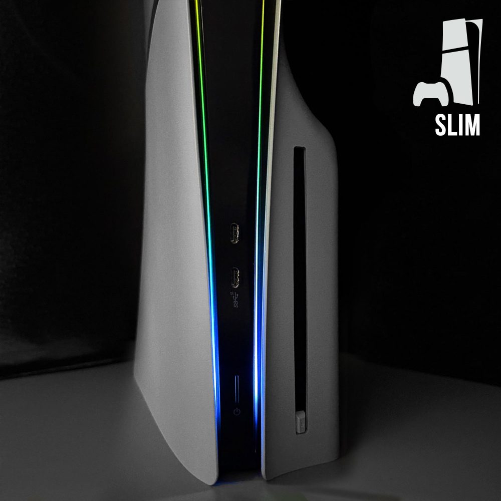 PS5 Slim Power Light Decal - Yellow-Green-Blue