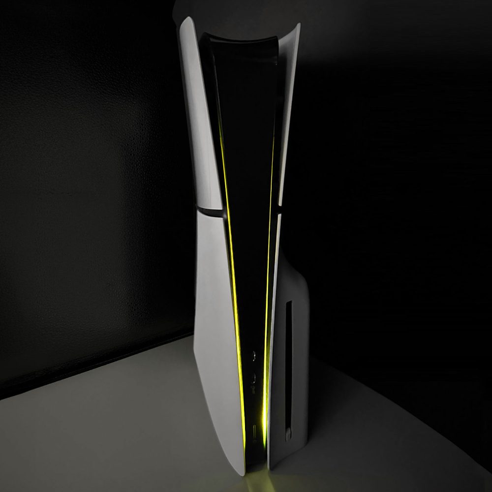 PS5 Slim Power Light Decal - Yellow - Image 2