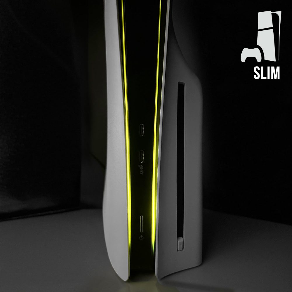 PS5 Slim Power Light Decal - Yellow