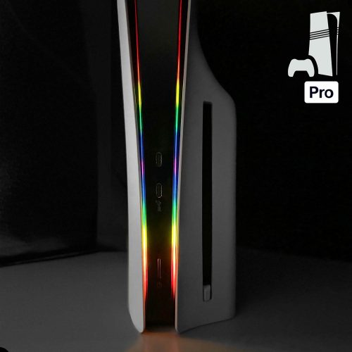 PS5 Pro Power Light Decal - Double Rainbow