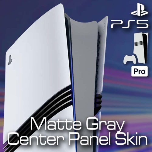 PS5 Pro - Center Panel Skin - Matte Gray